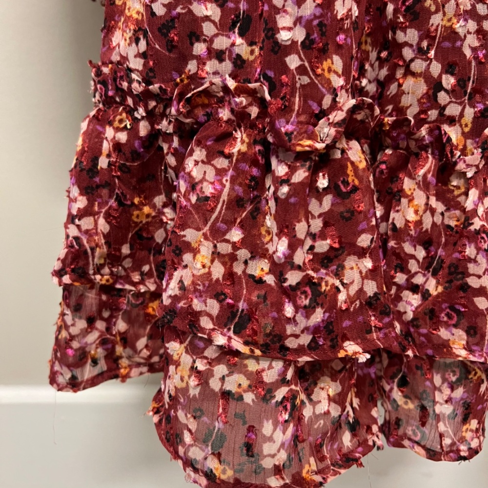 ASOS Floral Ruched Mini Dress - Picture 6 of 8